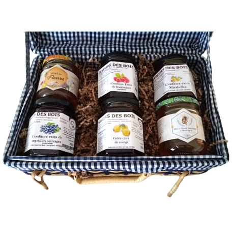 Coffret 4 Confitures et 2 miels