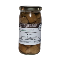 Cèpes Jambes et Morceaux en Conserve