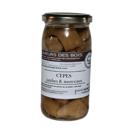 Cèpes Jambes et Morceaux en Conserve