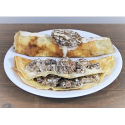 Crêpes aux morilles à la crème