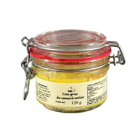 Foie gras de Canard entier 120g