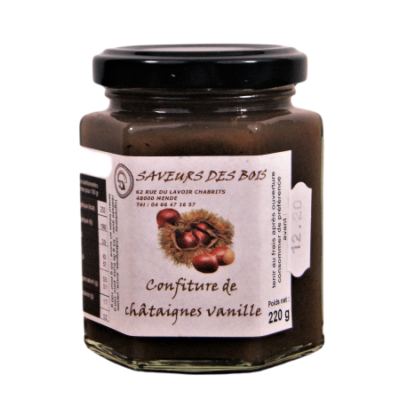 Confiture de châtaignes vanille