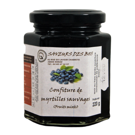 Confiture Myrtilles Sauvages