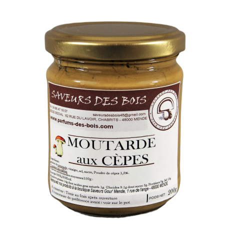 Moutarde aromatisée aux cèpes