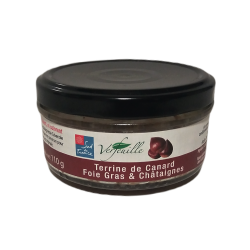 Terrine de canard foie gras et châtaignes